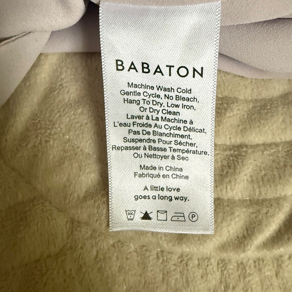 Babaton Tie Hem Hopkins Blouse | Lilac | Size M | Contemporary Chic from Aritzia - Picture 7 of 8